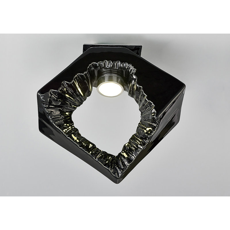 Salvio LED Flush Mount, Black