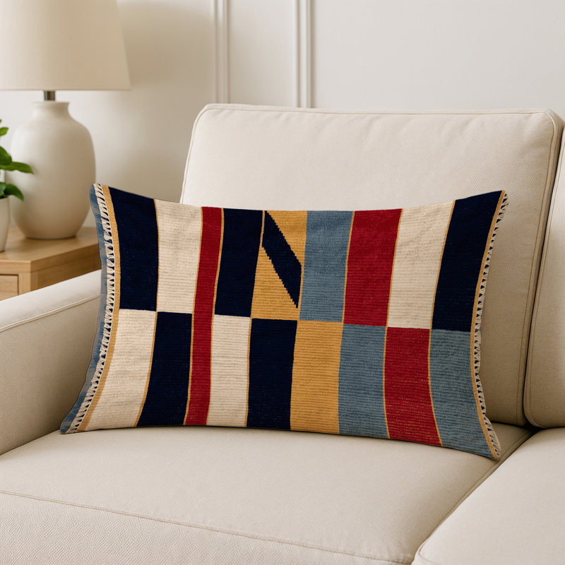 Ships flags Nautical Indoor and Outdoor Throw Pillow, Rectangle 20"H x 14"W, Beige Maritime Flag