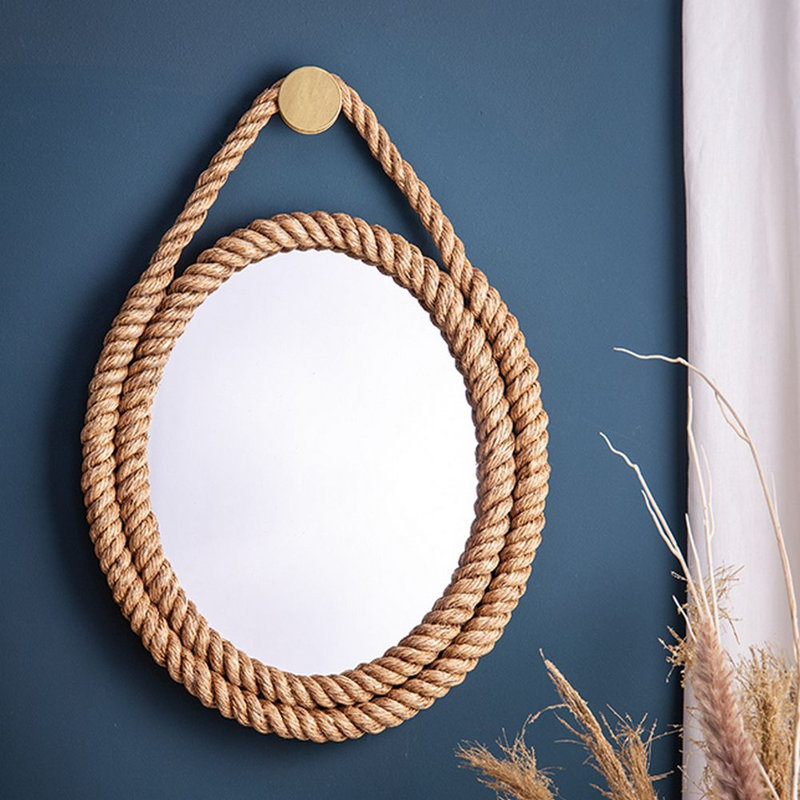 Southbridge Wicker Circle Mirror