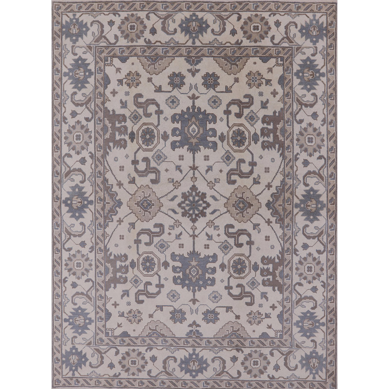 Tapis oriental beige / bleu / brun Armen, Rectangle 7 pi x 9 pi