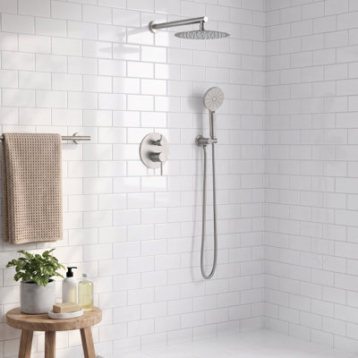 Circular Shower Faucet with Rough-in Valve