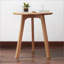 Table basse 100% chêne massif naturel, table d'appoint compacte et peu encombrante pour le salon, la chambre et le balcon