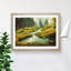 Blooming Forest Stream - Framed Print-338955649-338955654