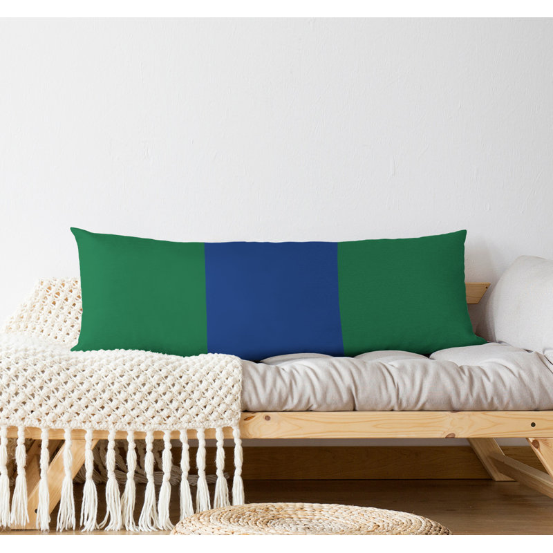 Oreiller de corps en polyester / polyester Arizona Football Stripes, Football Seattle, Vert/bleu marine