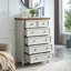 Commode 6 tiroirs Beige