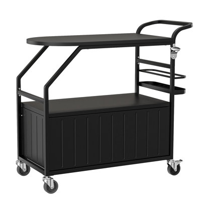 Winado 80 Qt. Mint Green Patio Rolling Cooler Cart With Table