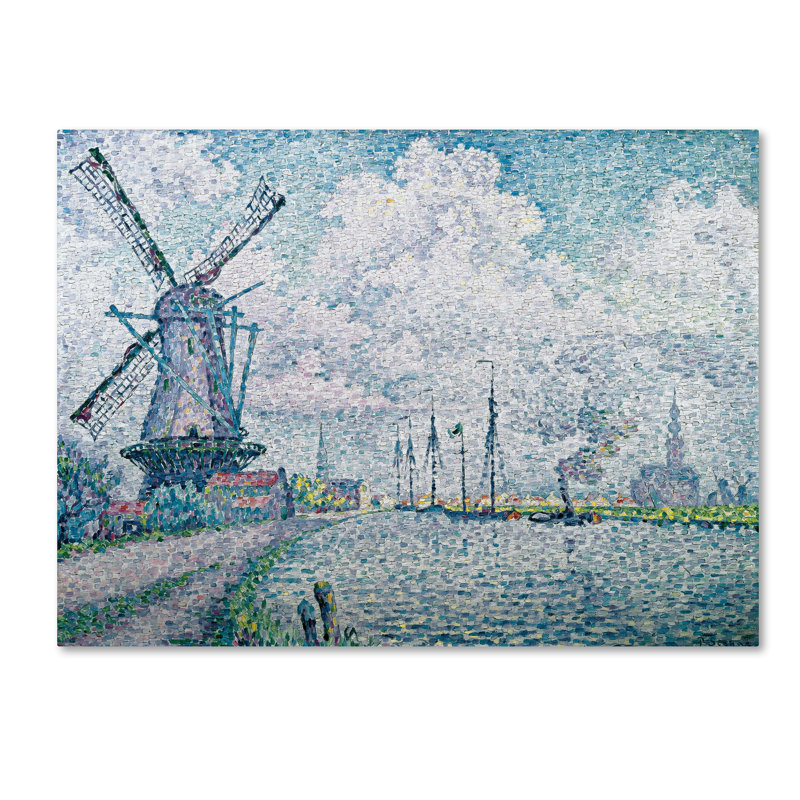 « canal of overschie » par impression sur toile tendue Paul Signac, H 18 po x l 24 po