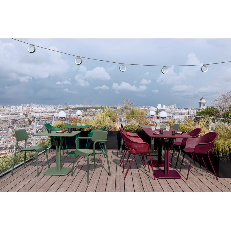 Studie Outdoor Dining Side Chair, Latte Beige