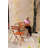 Bistro Round Metal Folding Outdoor Bistro Table With Umbrella Hole , in. W in. D-110799464-86001449
