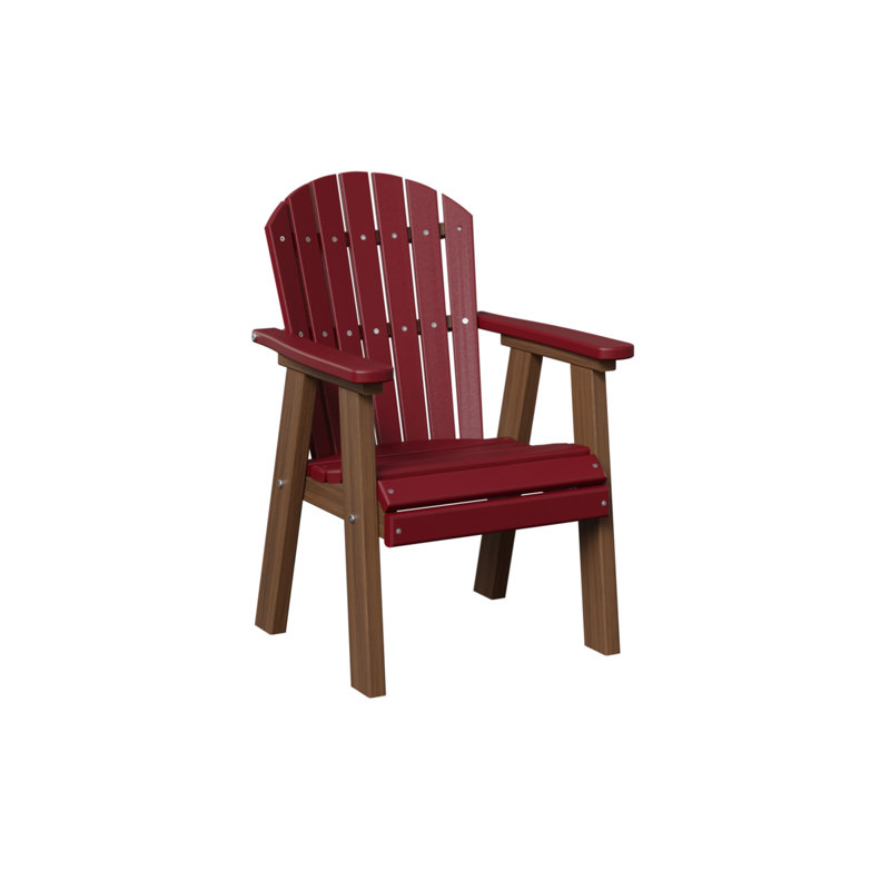 Chaise de salle à manger berlinoise Berlin, Red/Antique Mahogany