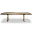 Walnut Metal Base Dining Table-28415385