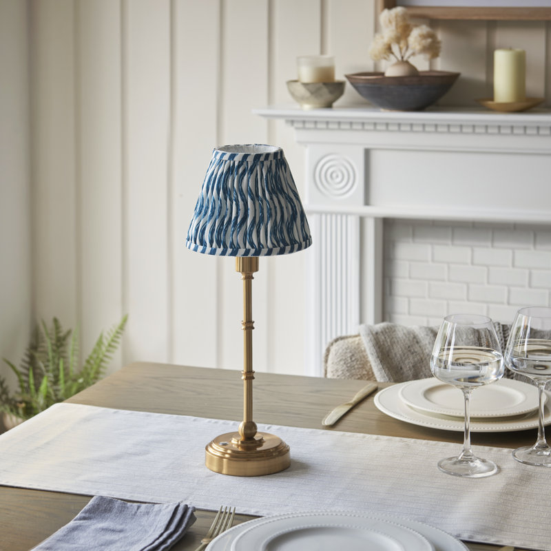 Burley Rechargeable Metal Table Lamp, Marlin Blue