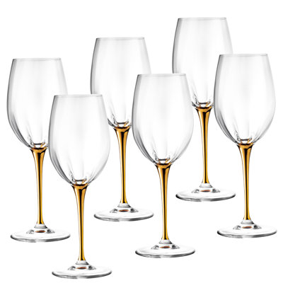 14oz. Crystal White Wine Glass Set