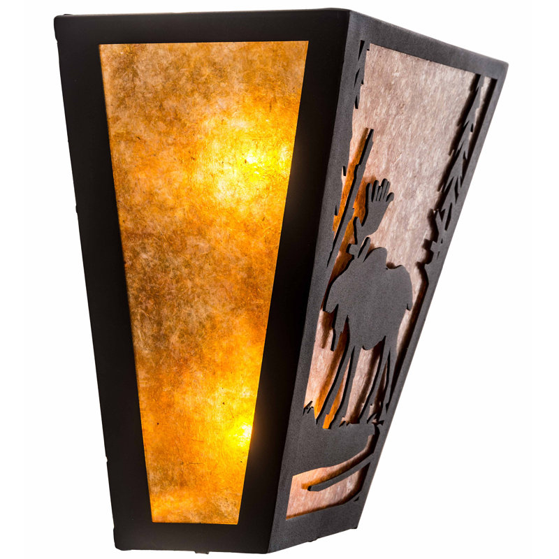 Rustic Lodge 2 - Light Sconce, Textured Black