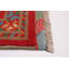 Tapis rouge nouvel âge en laine Dismas unique en son genre 9 pi 5 po x 13 pi 4 po Dismas