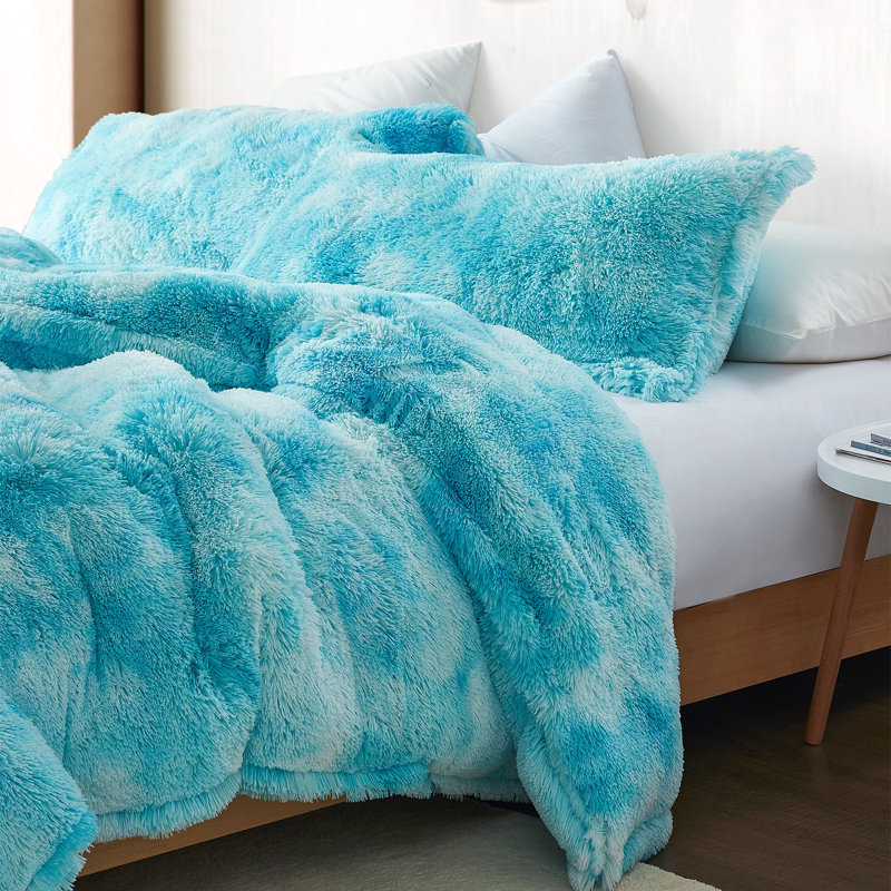 Unicorn Dreamz Polyester Baffle Box Stitch Abstract Comforter, Sky Blue, Queen Comforter + 2 Standard Shams