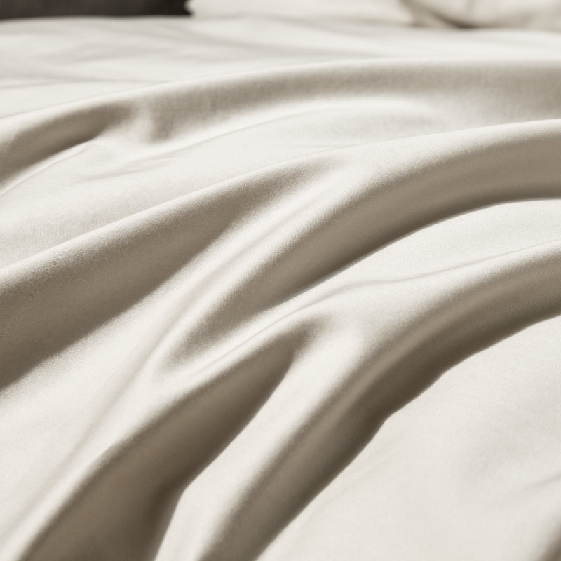Ensemble de housse de couette MooMee, Housse de couette grand et 2 taies d'oreiller stan, Beige