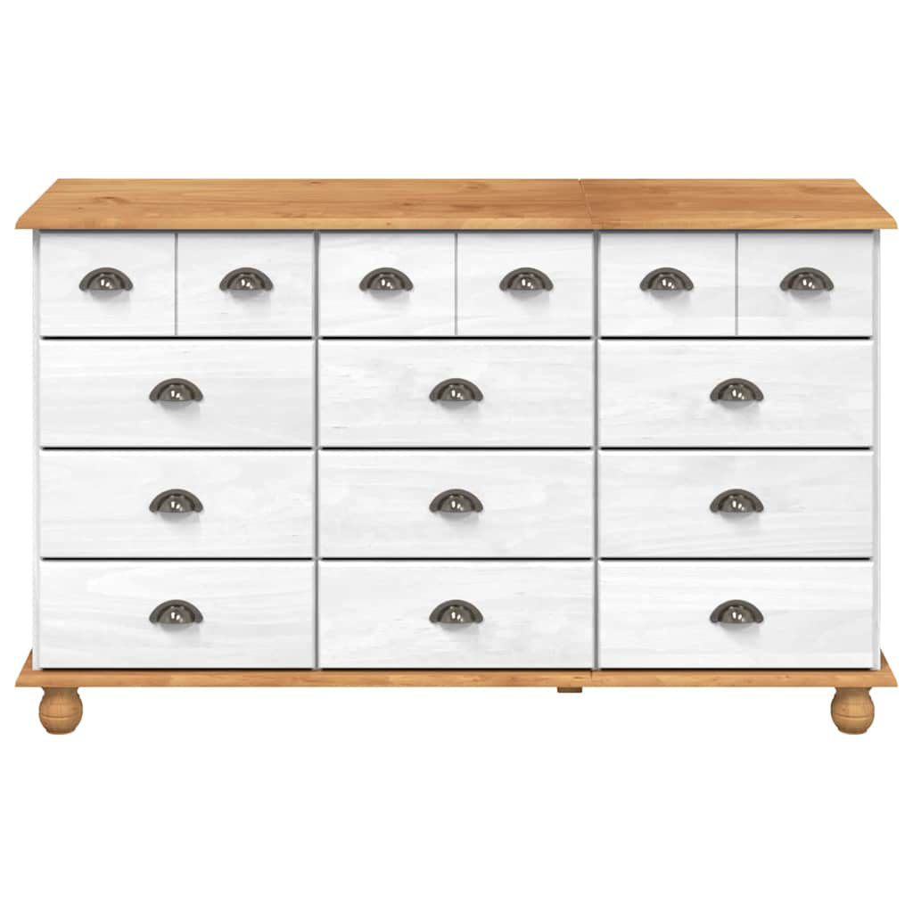 Chest of Drawer with Drawer with Storage ASKIM Solid Pine Wood