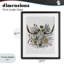 «Boho Wildflower Longhorn», reproduction sous verre encadrée, design par Alisha Kiara Design-932786700-932786703