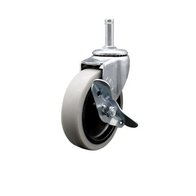 Remplacement verrouillable pivotant de chariot utilitaire Choice Bussing - roulette de service / CHO-SCC-GR05S410-TPRS-SLB-716138