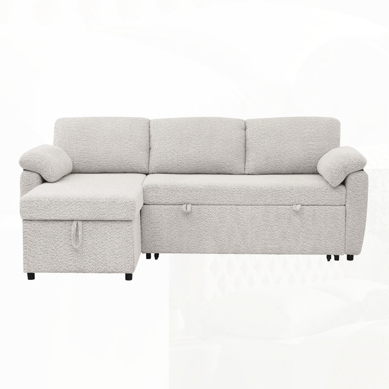 Canapé modulaire 3-en-1 avec rangement, Gris