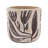 Gray Sand And Cement Planter , Brown Botanical Motifs, Home Room Decor Accents Of 4, - Planters, Traces, Succulent Collections