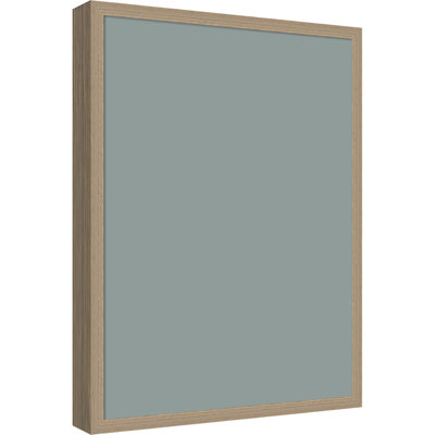 Tableau mural en tissu encadré, 19 x 25 cm, motif bleu pâle.