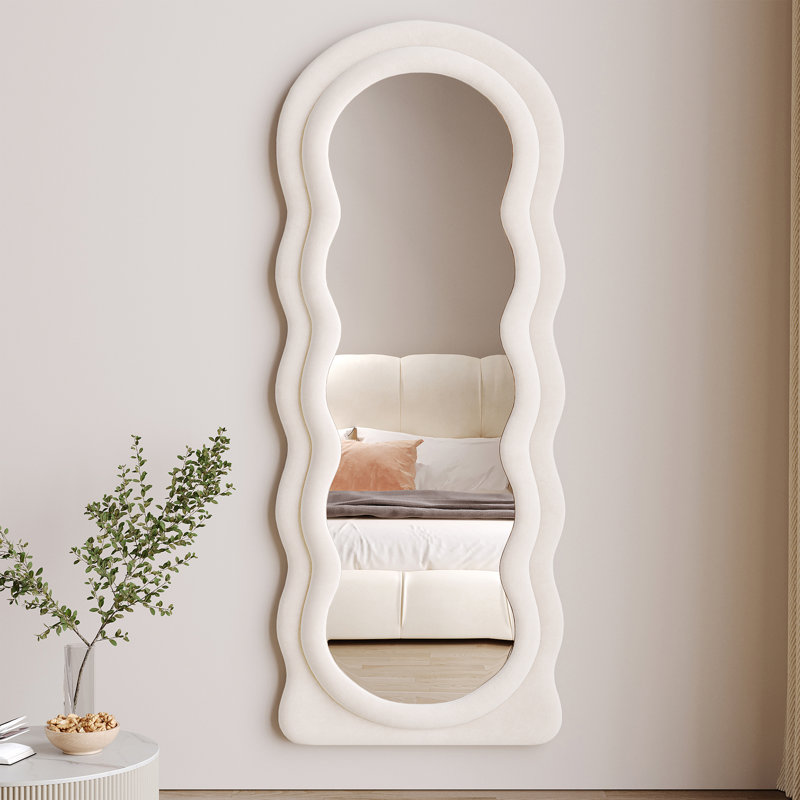 Wood Wavy Mirror