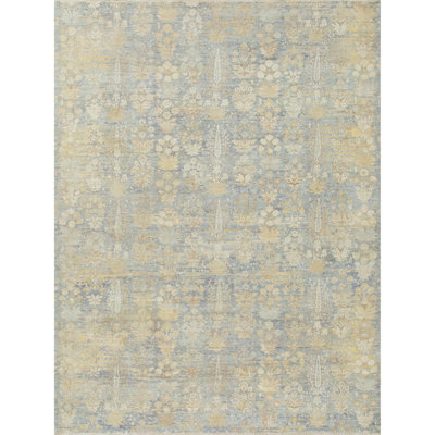 Hand Knotted Wool Floral Area Rug