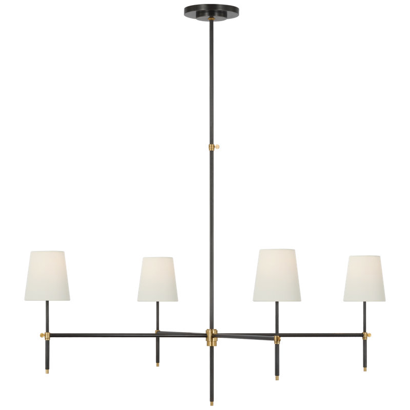 Bryant 4 - Light Chandelier, 33.25" H x 48" W x 48" D, Bronze