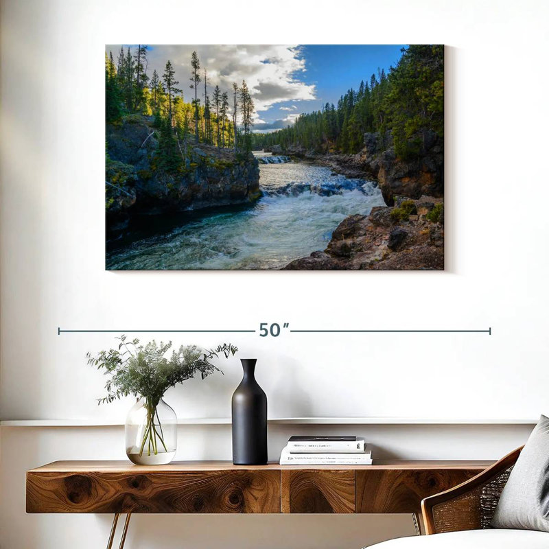 Alvord Yellowstone Autumn River, H 26 po x l 39 po