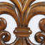 Décoration murale en bois sculpté Fleur De Lis-385754229
