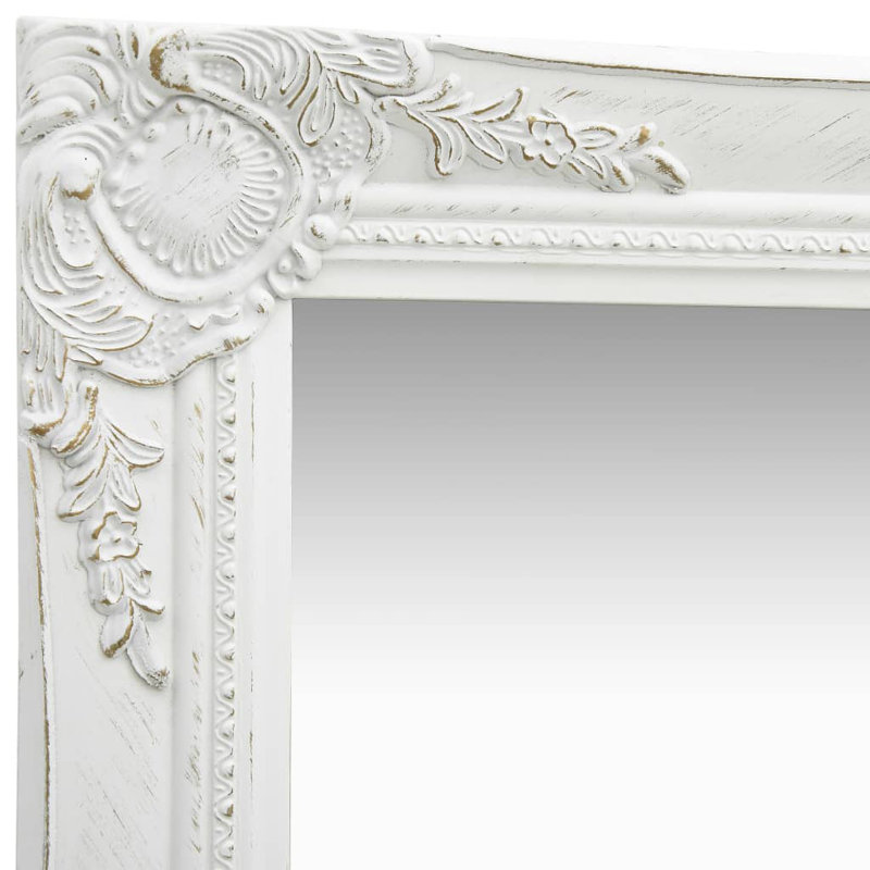 Ginter Rectangle Mirror, White, 50cm H x 80cm W