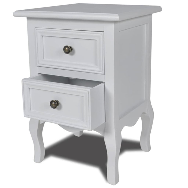 Meranda 34.5cm W Manufactured Wood Bedside Table