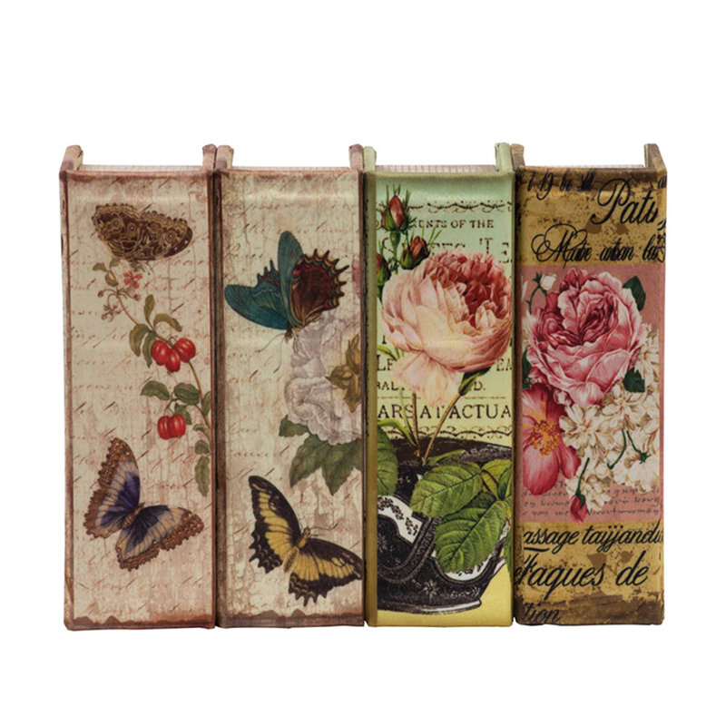 Boîtes à livres Charles avec motifs floraux élégants