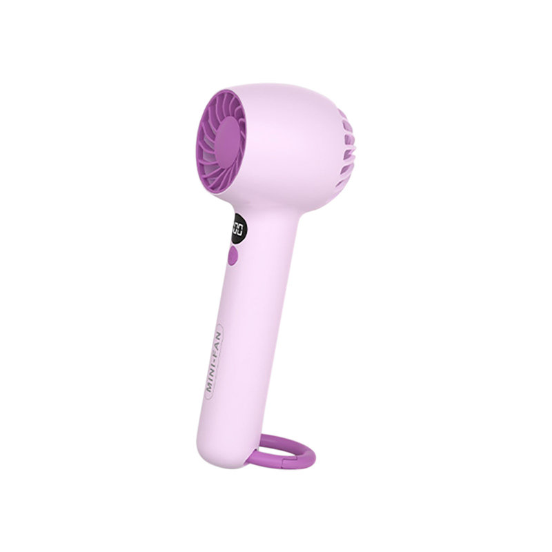 Nouveau ventilateur à main kbndieu. Mini ventilateur portatif rechargeable avec crochet et affichage numérique, White