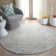 Ulbertus Hand Tufted Wool/Chenil/Cotton Abstract Rug in Ivory/Gray