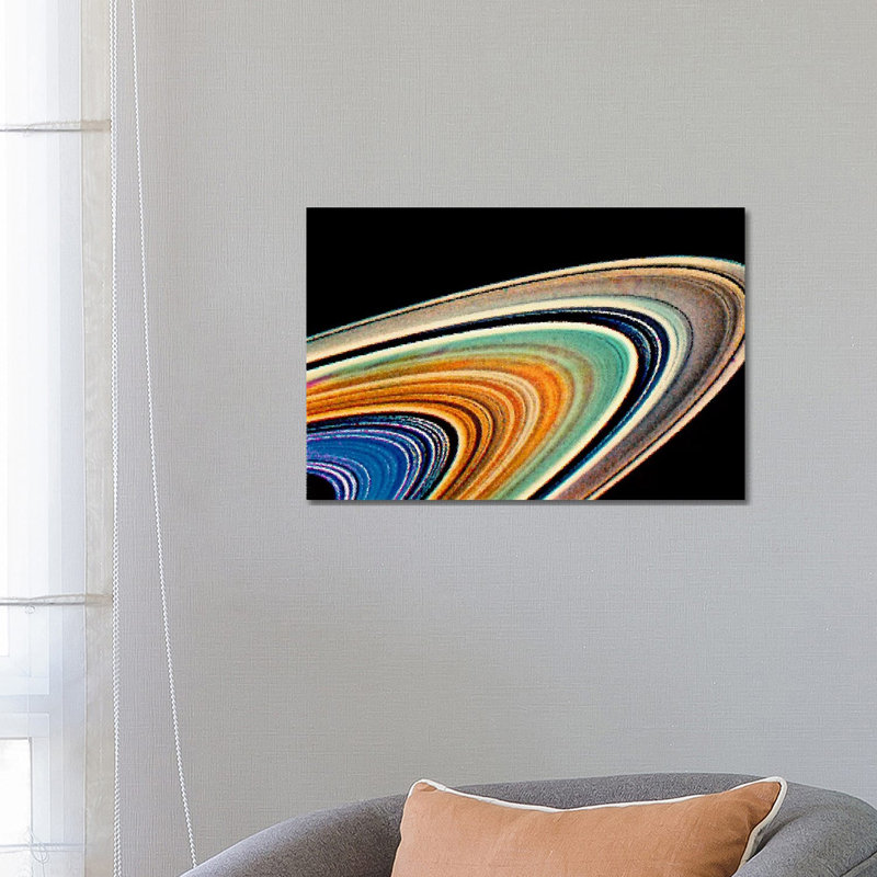 Rings Of Saturn by 5by5collective - Wrapped Canvas Gallery-Wrapped Canvas Giclée, 66.04 cm H x 45.72 cm W