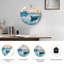 "Lake Boat", horloge murale en verre-352898822