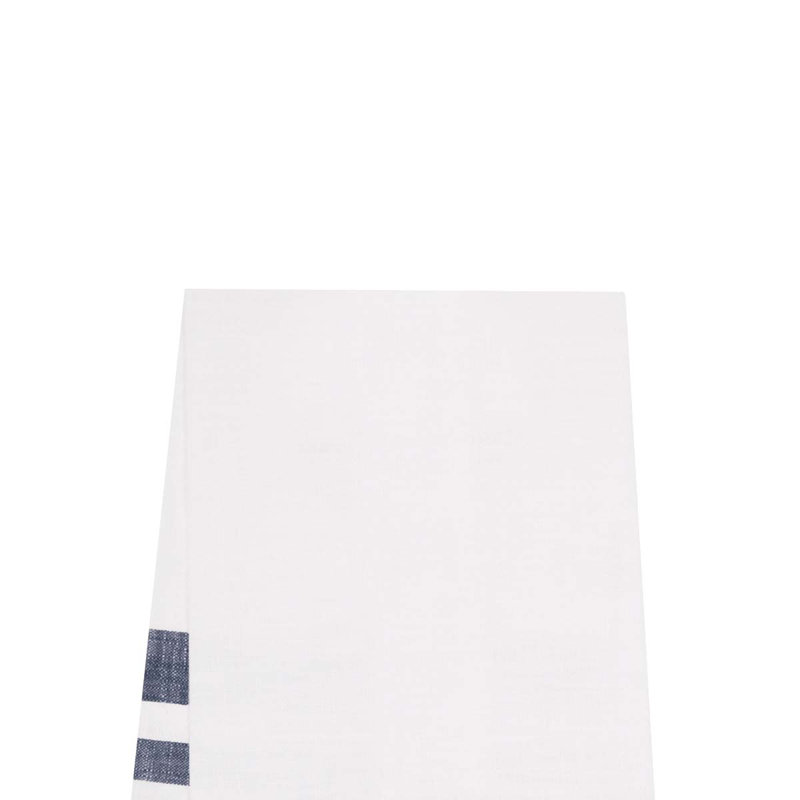 Serviette Morgan Indigo, White