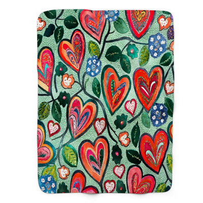 Bright Love Symphony Throw Blanket