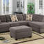 Canapé modulaire en suède gris anthracite Living