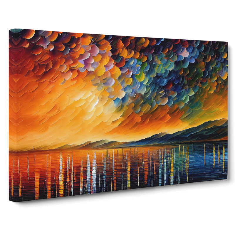 Glowing Lake Vol.2 - Wrapped Canvas, 50cm H x 76cm W x 3cm D