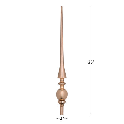 Delarosa Weather Resistant Copper Abstract Garden Stake