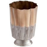 Twin Tones Metal Table Vase