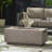 40" Rectangular Mgo Concrete Fire Pit - 40,000 Btu Light Grey Propane Outdoor Fire Pit-595395364