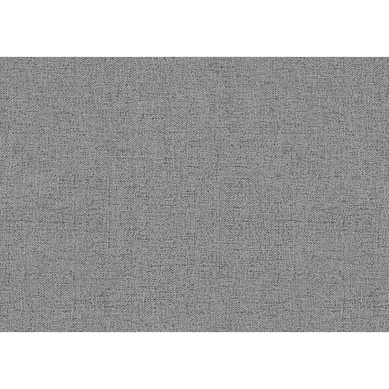 Canapé moderne 1 pièce avec accoudoirs arrondis rembourrés, Gris foncé
