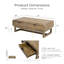 Shortwood 52"W 2-Drawer Wood Coffee Table