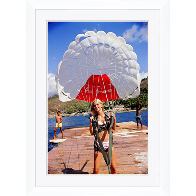 Paragliding In Acapulco Print by Slim Aarons