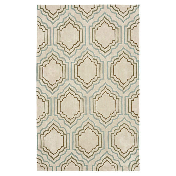 Modern Art Hand Tufted Performance Geometric Rug, 3' x 5'